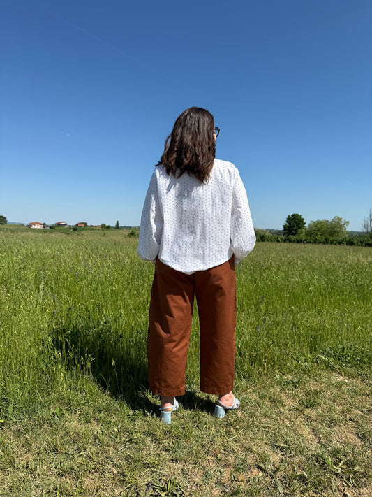 Pantaloni Goji tabacco