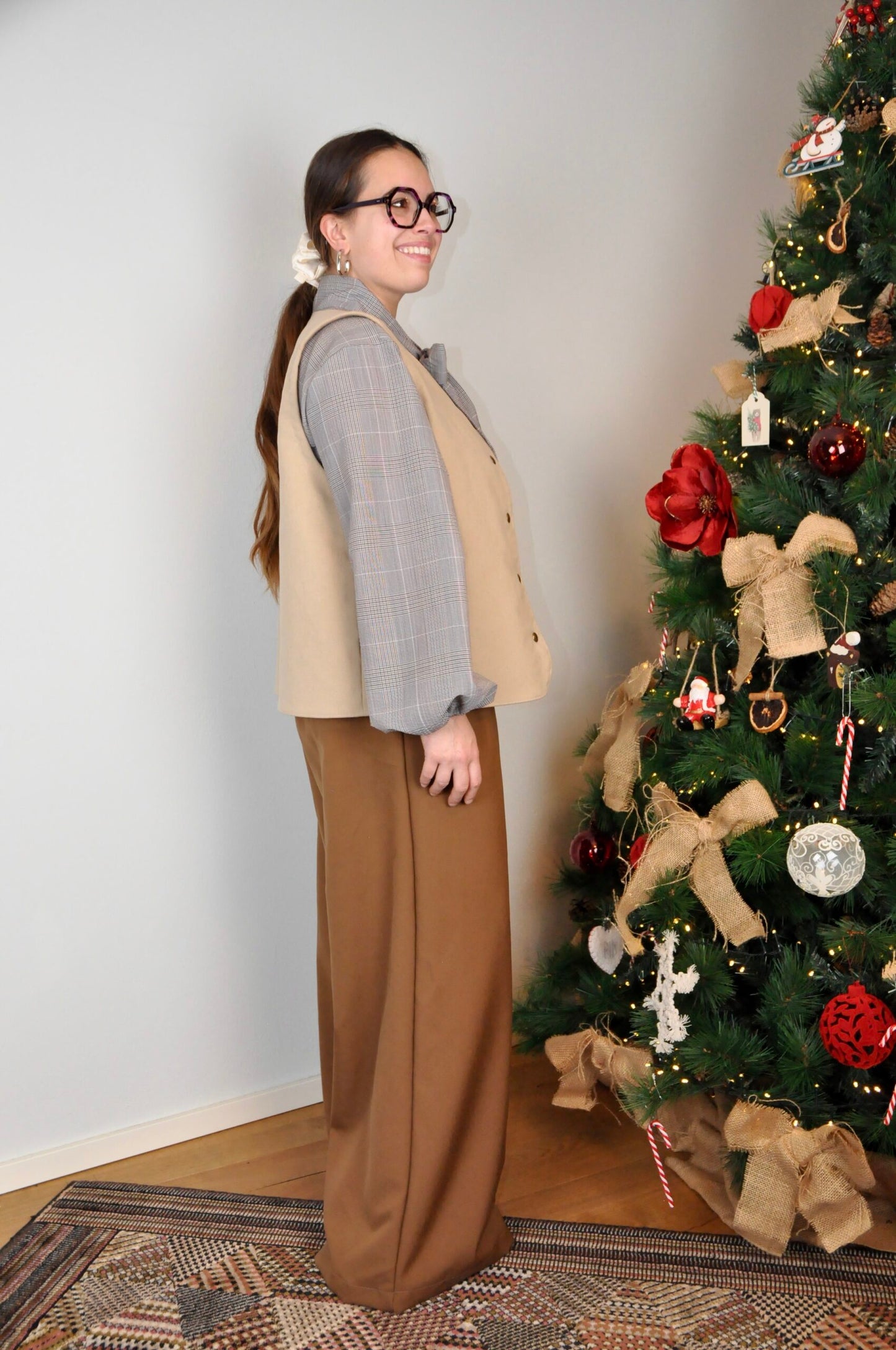 Blusa Ortensia quadri