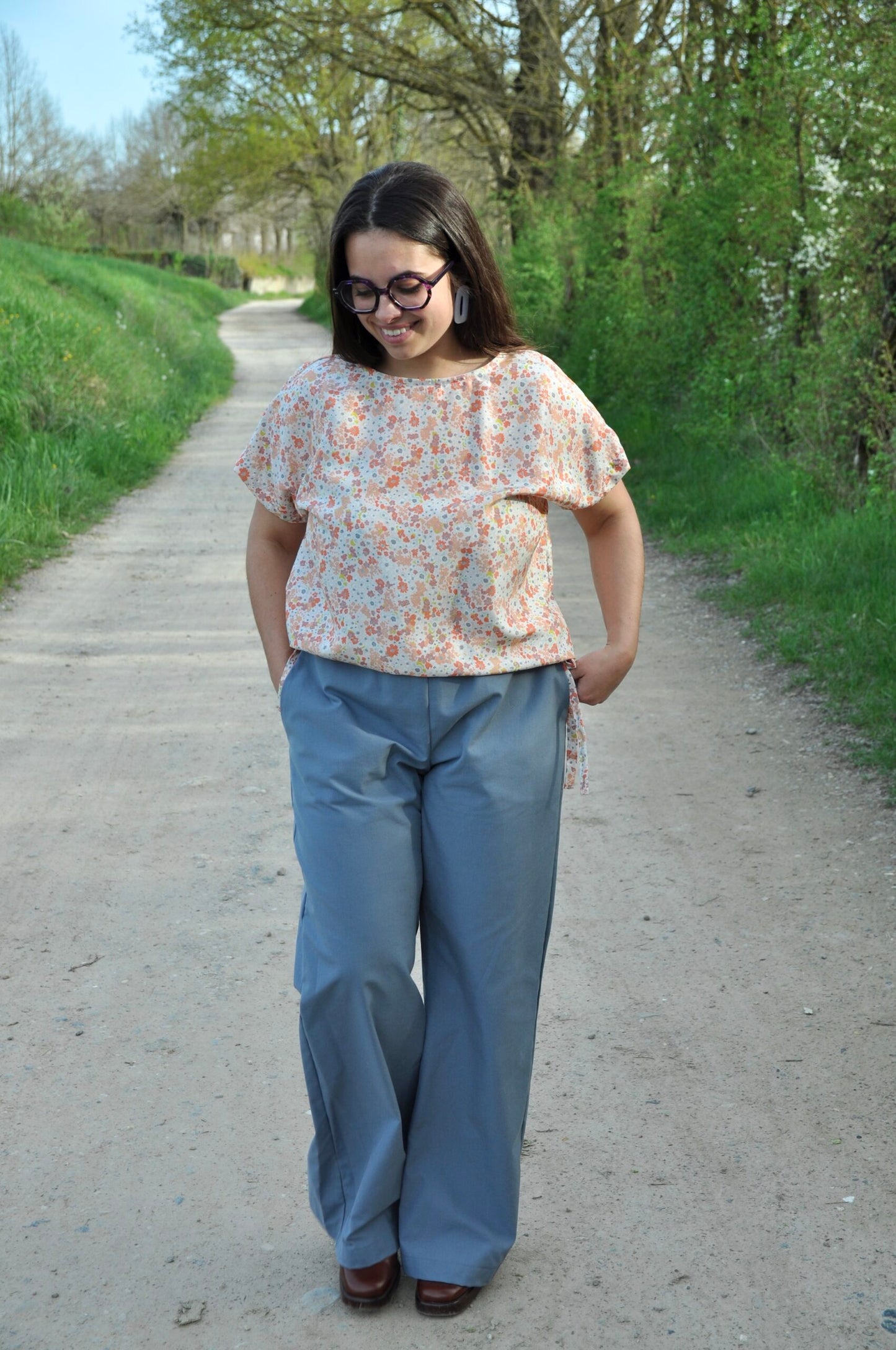 Blusa fiocchi fiori