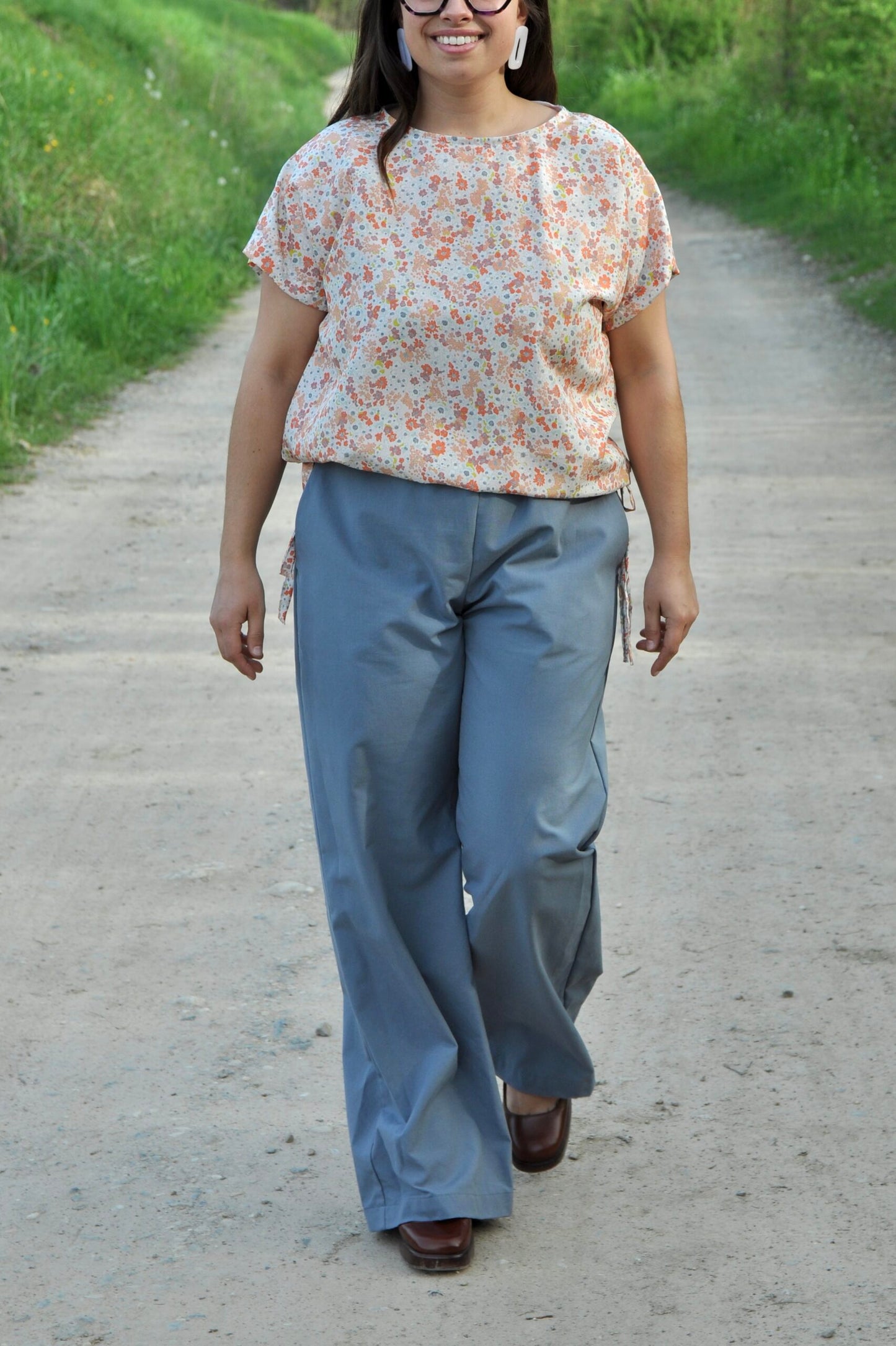 Blusa fiocchi fiori