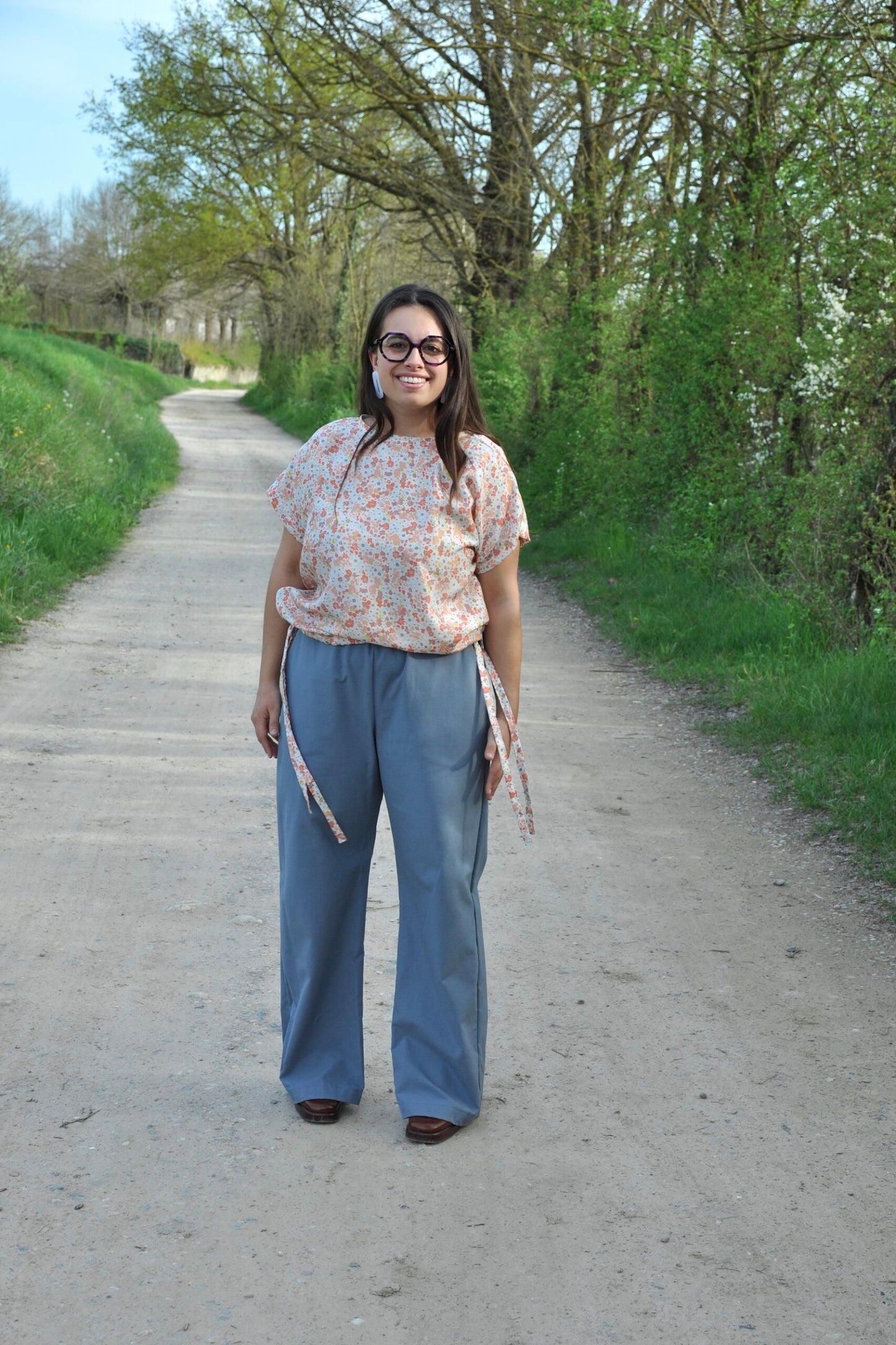 Blusa fiocchi fiori