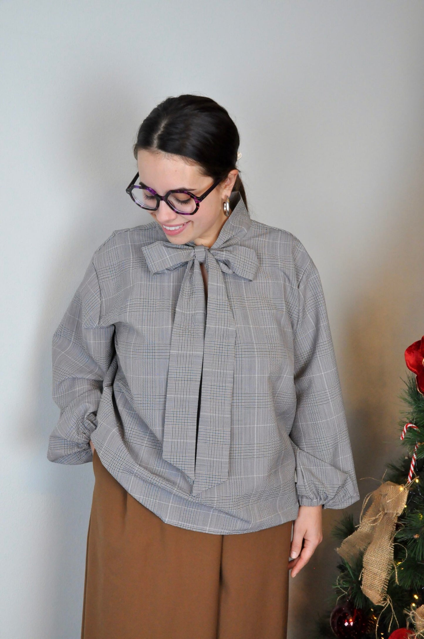 Blusa Ortensia quadri