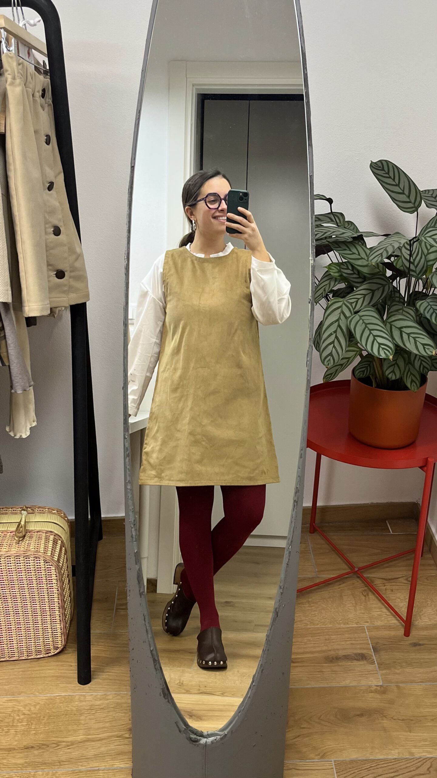 Scamiciato Twiggy velluto a coste beige