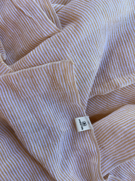 Pareo righe giallo/bianco