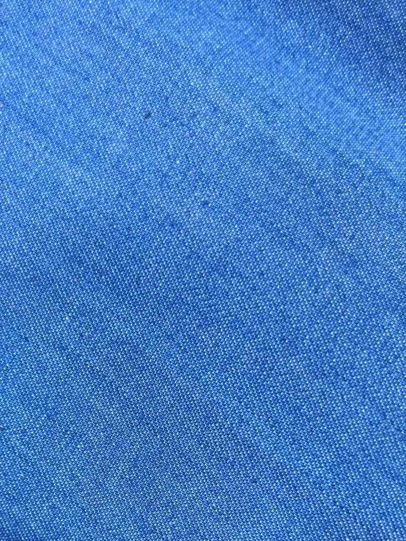 Pantalone Evergreen chambray di cotone azzurro