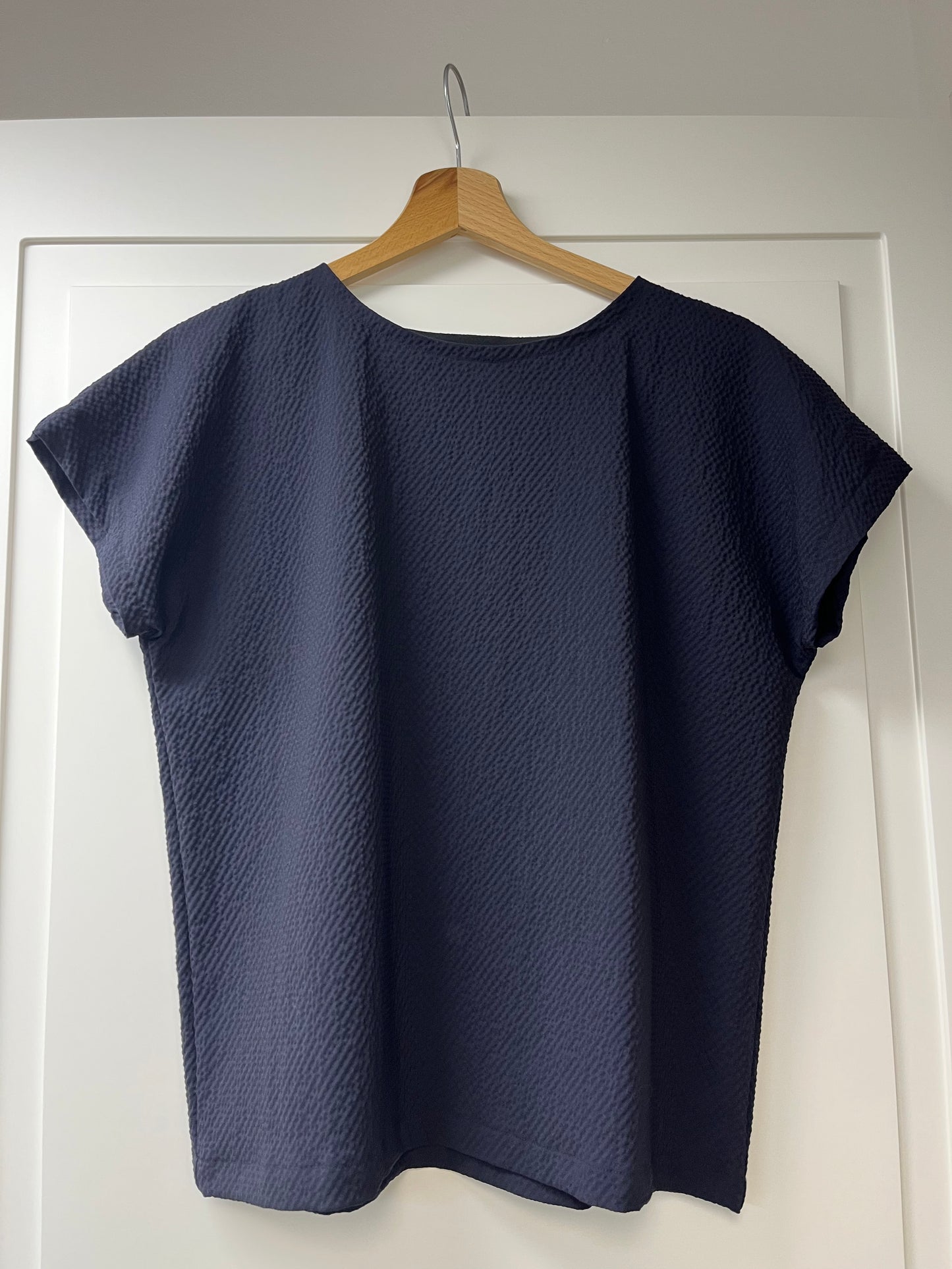 Maglia Basic bouclè blu