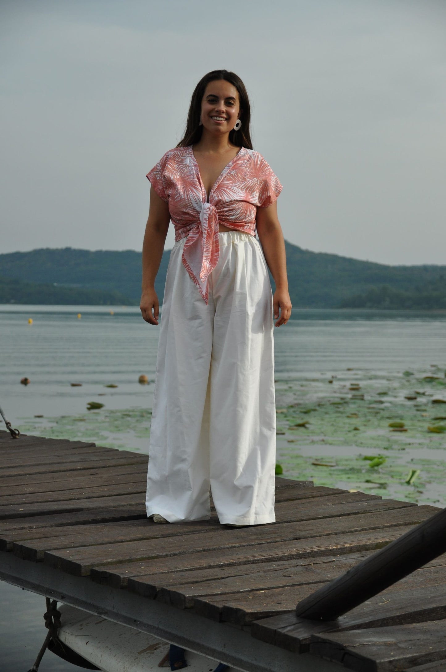 Maglia Nodo cotone palme