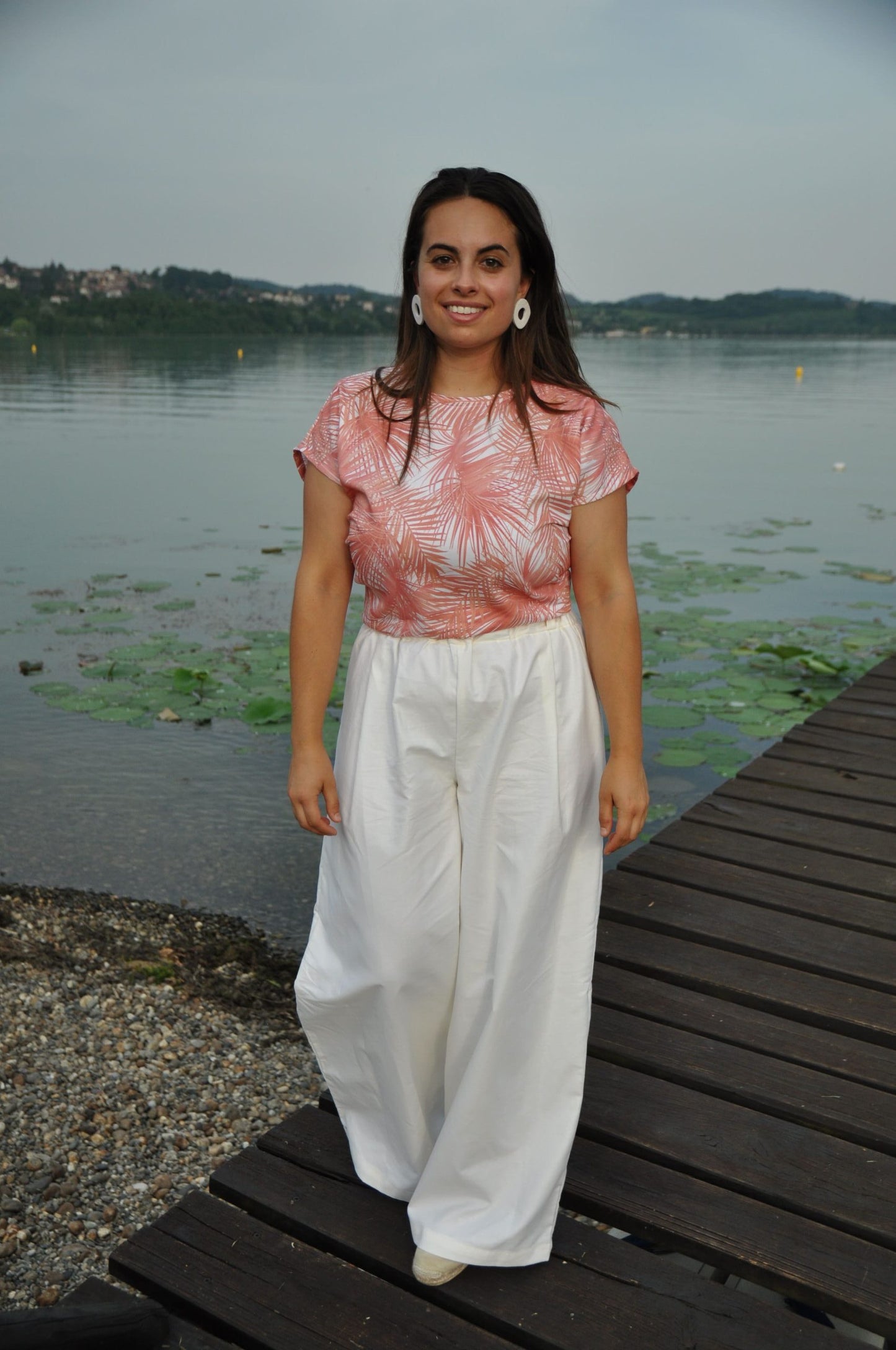 Maglia Nodo cotone palme