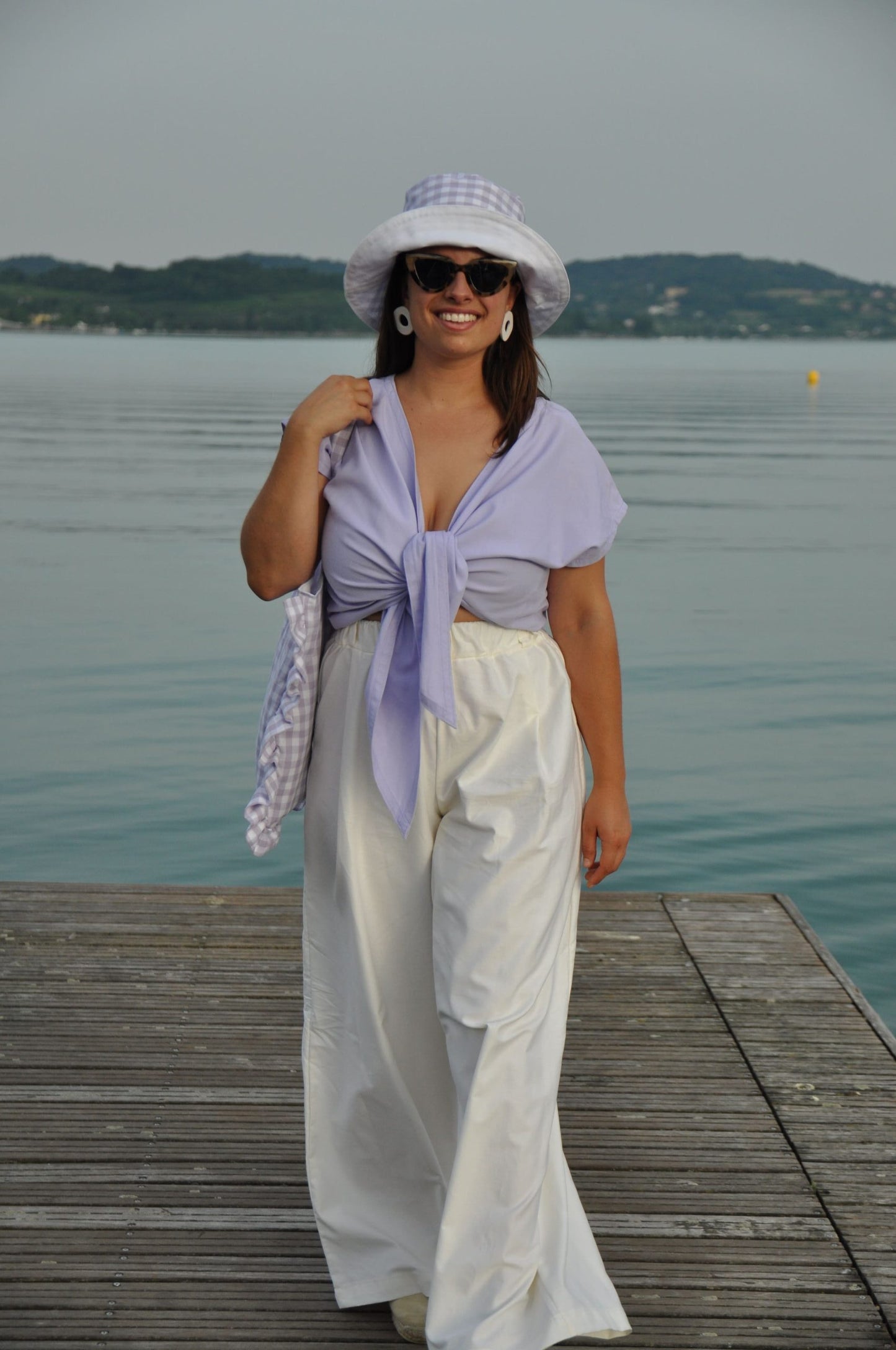 Maglia Nodo cotone lilla