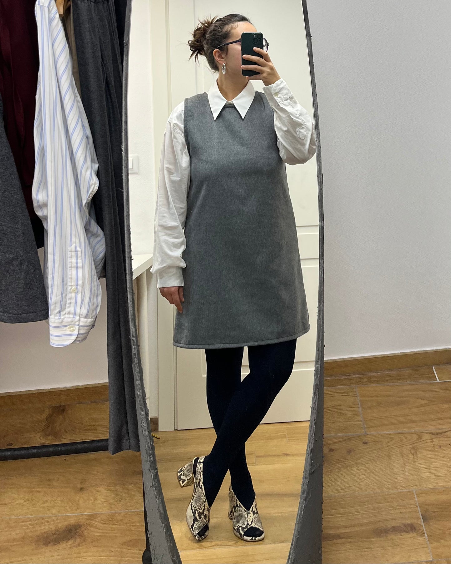 Scamiciato Twiggy grigio