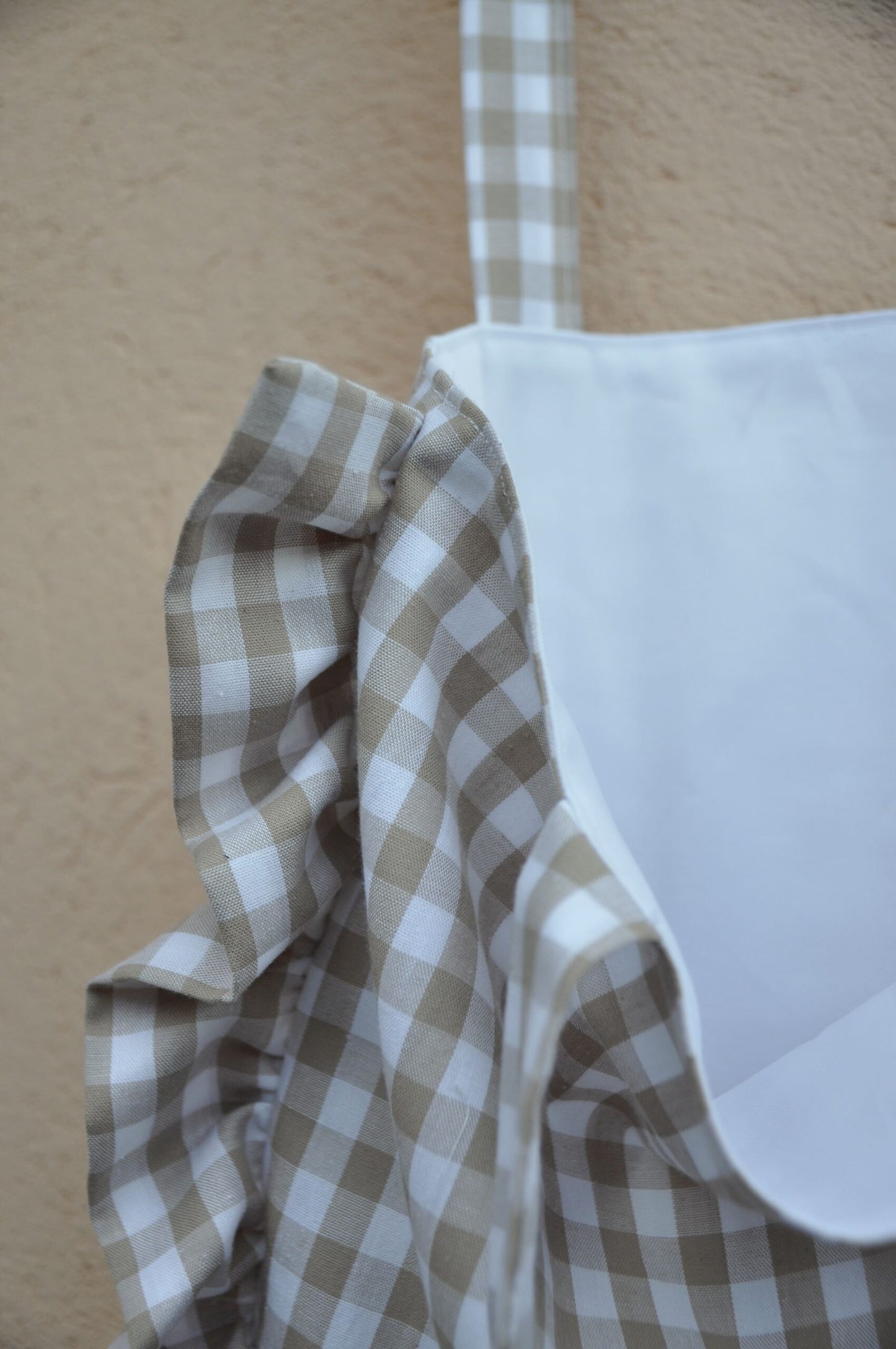 Shopper vichy beige