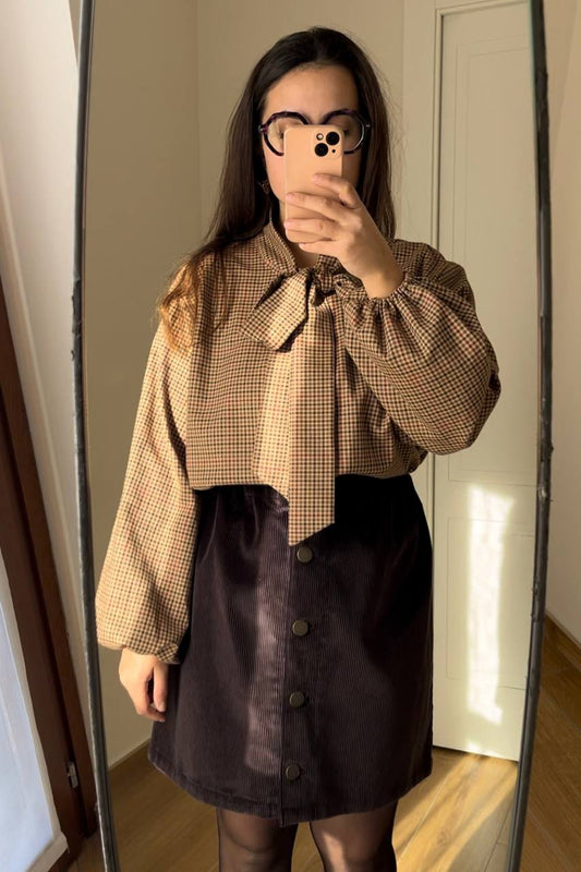 Blusa Ortensia quadretti