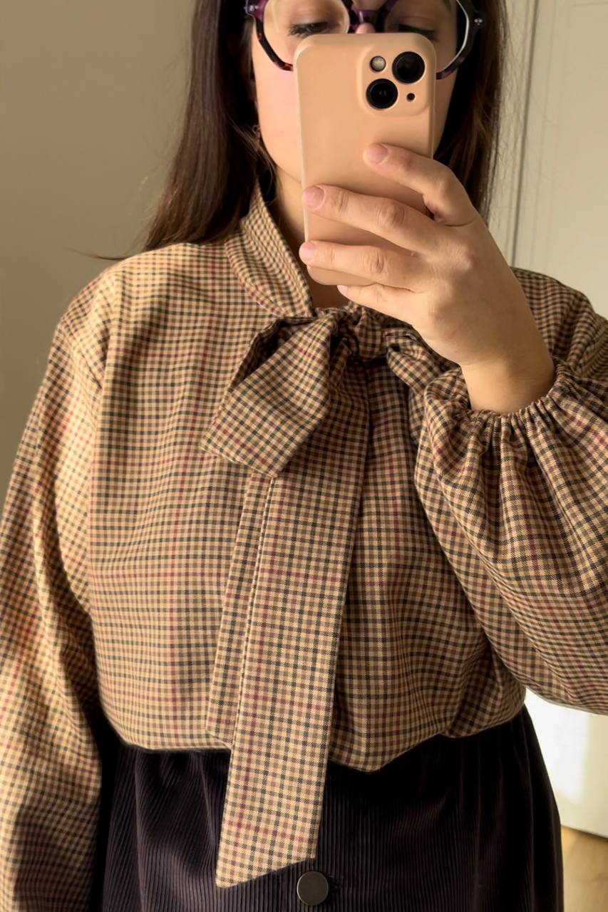 Blusa Ortensia quadretti