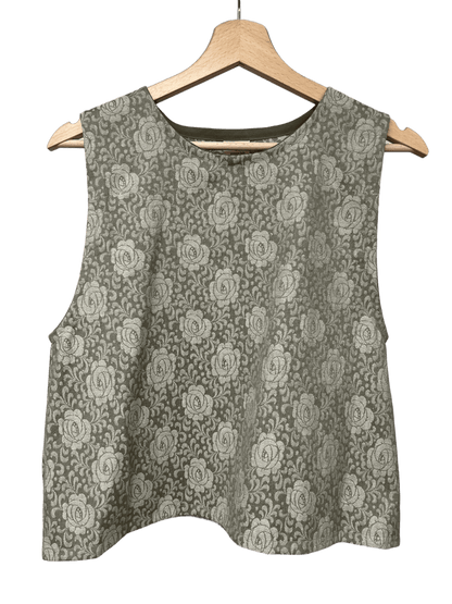Gilet cotone a fiori