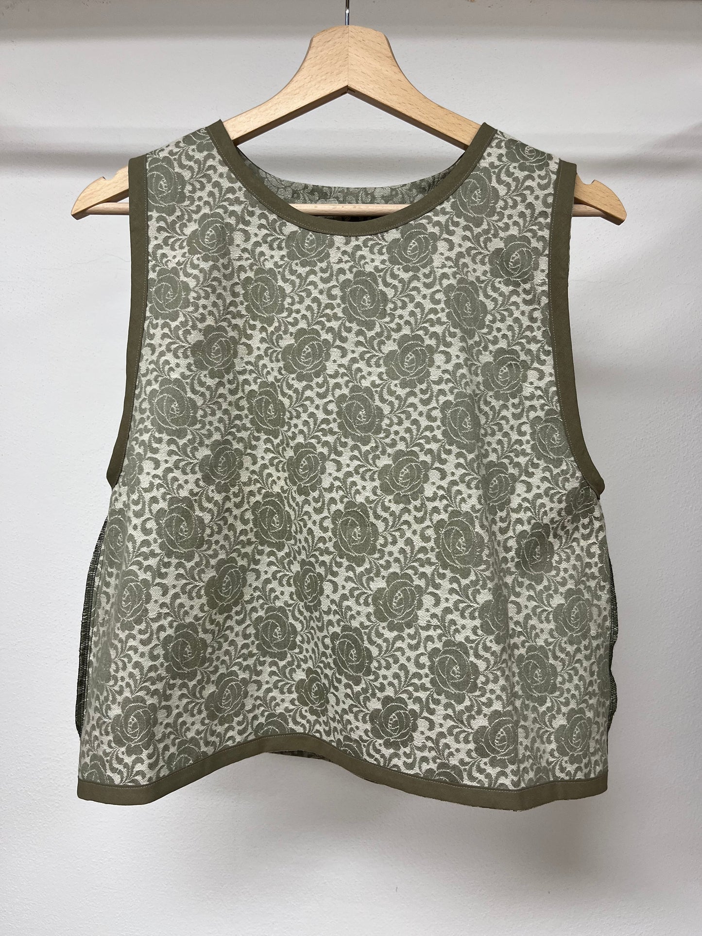 Gilet cotone a fiori
