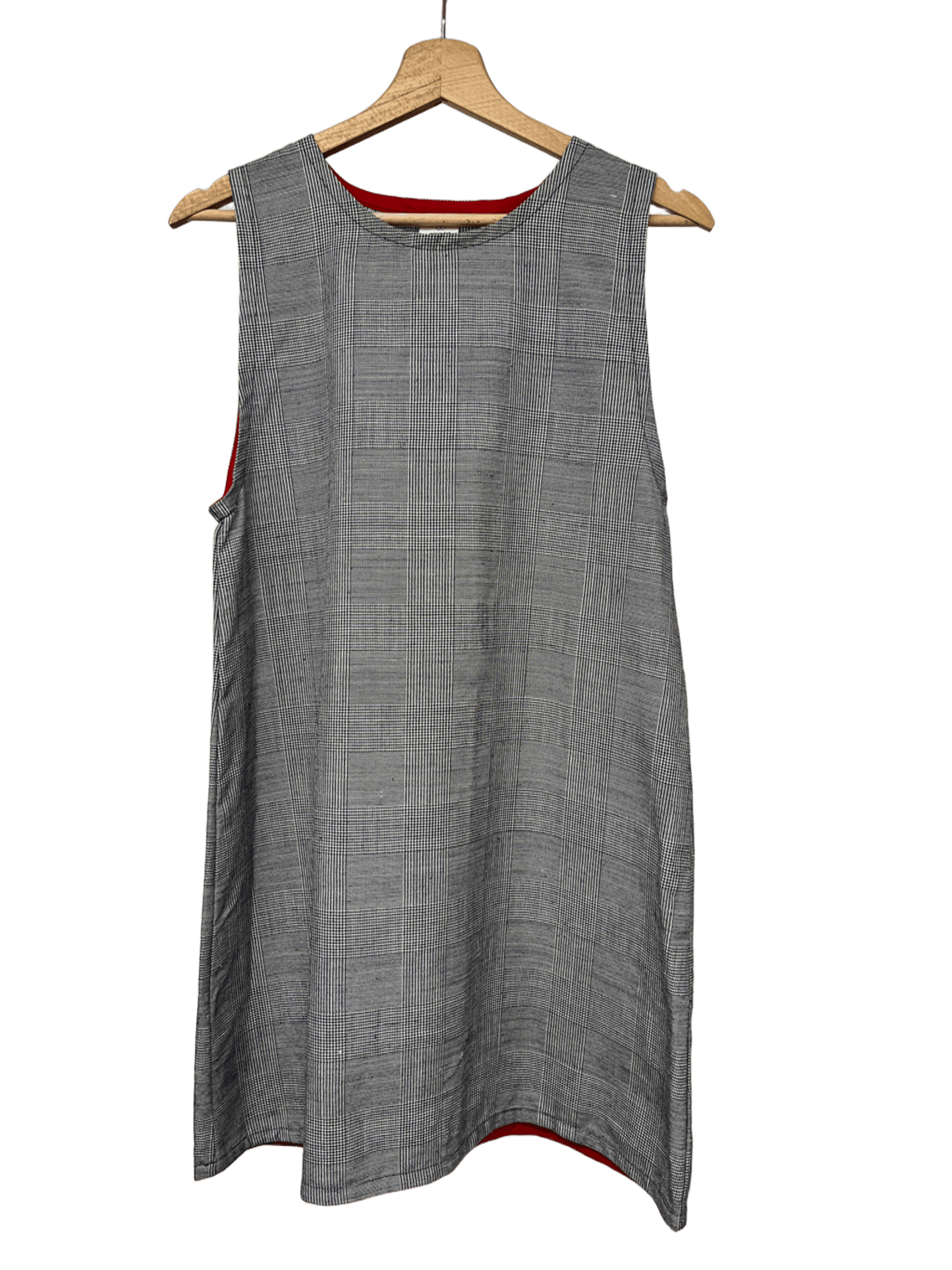 Scamiciato Twiggy cotone tartan bianco/nero