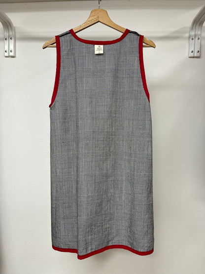 Scamiciato Twiggy cotone tartan bianco/nero