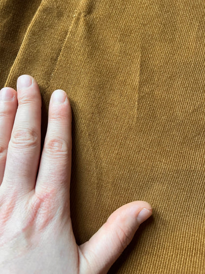 Gonna Duna velluto leggero color miele