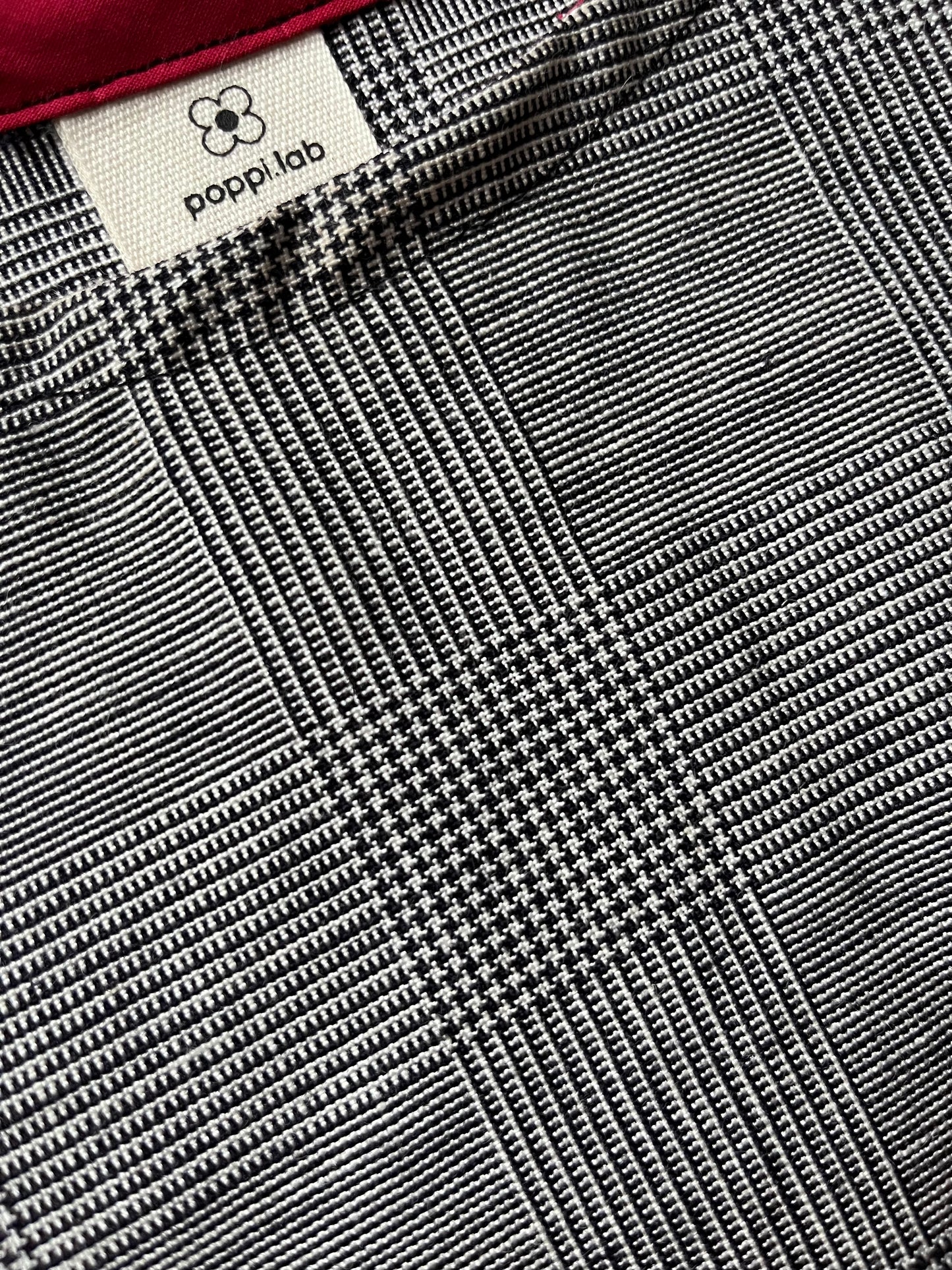 Scamiciato Twiggy cotone tartan bianco/nero