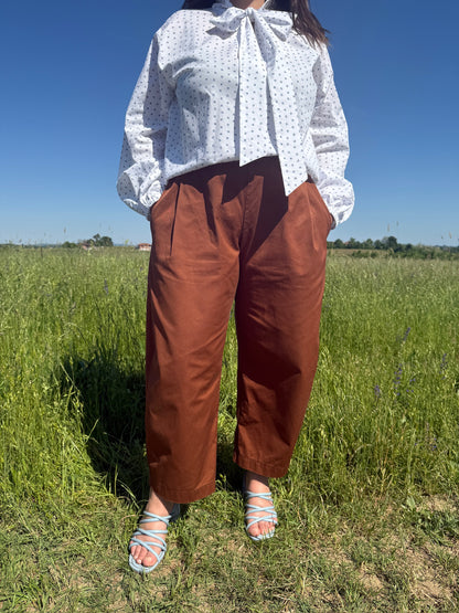 Pantaloni Goji tabacco