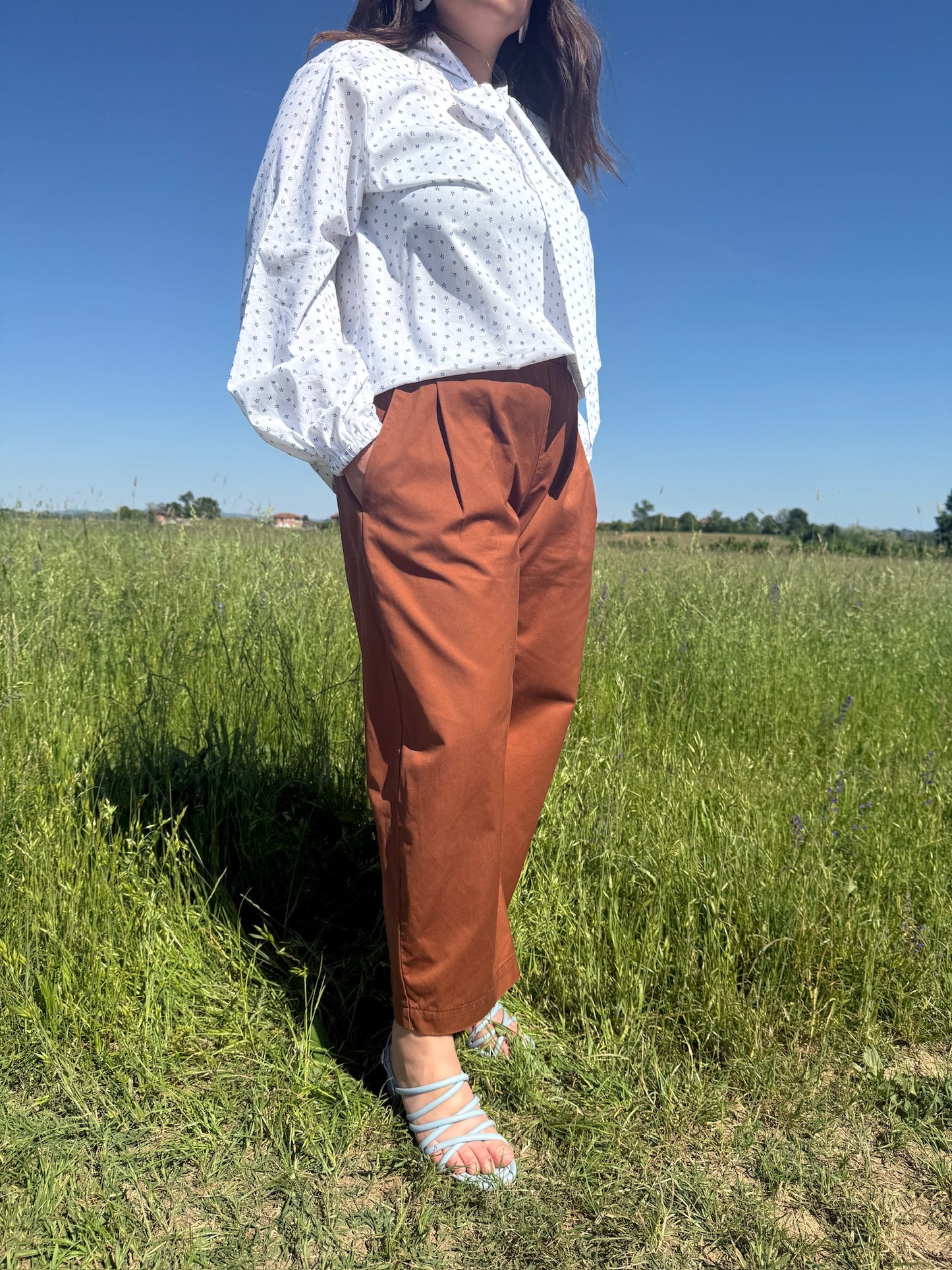 Pantaloni Goji tabacco