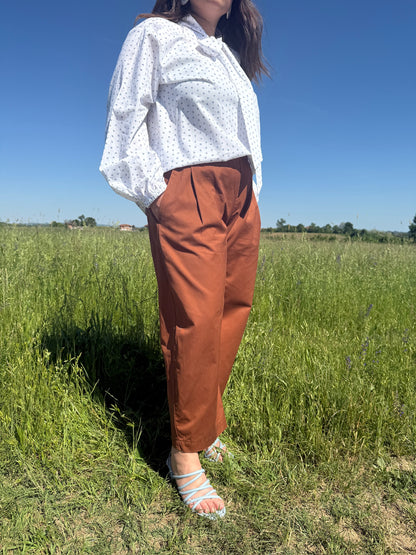 Pantaloni Goji tabacco
