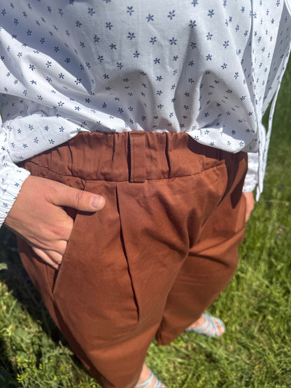 Pantaloni Goji tabacco