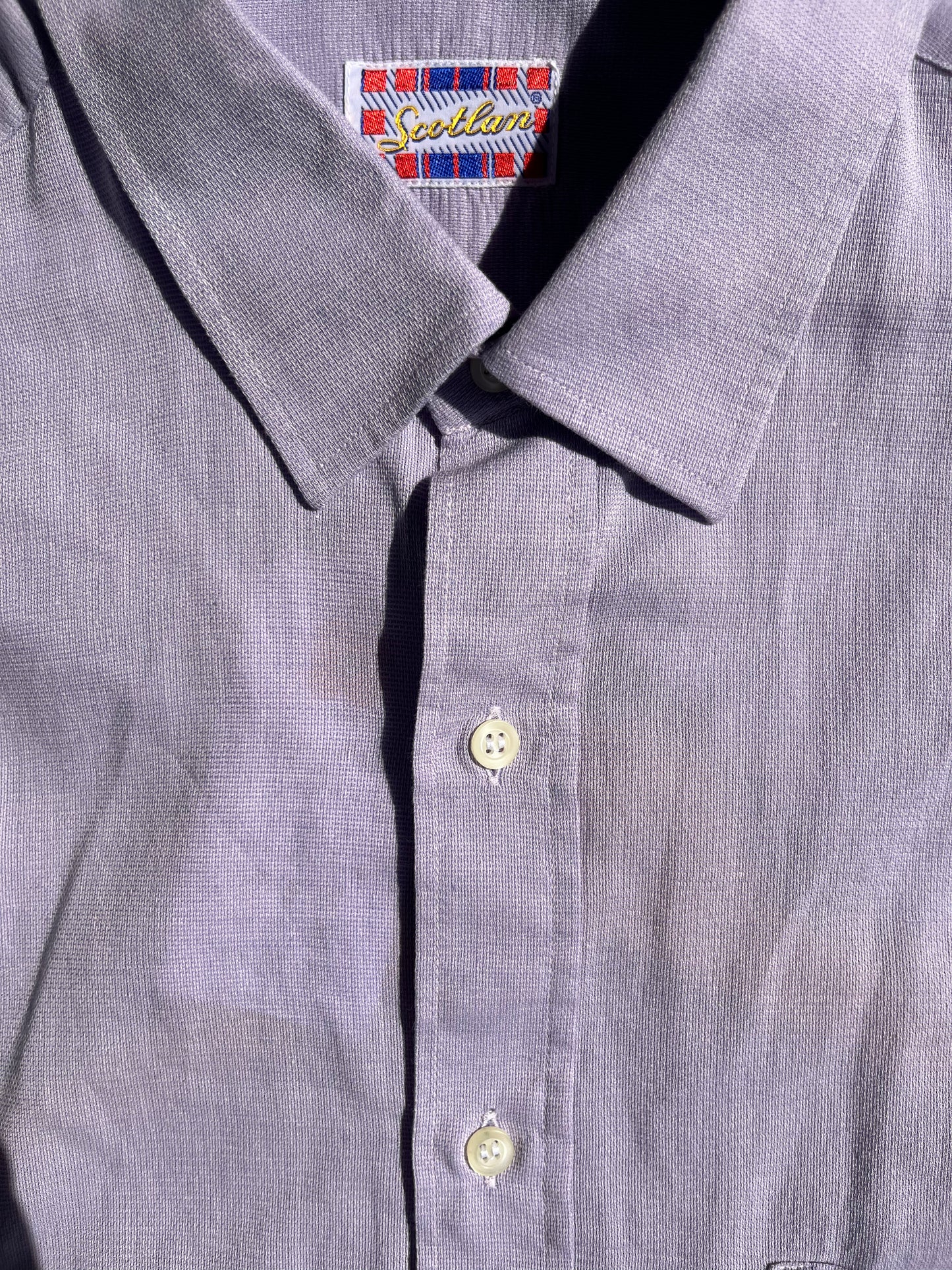 Camicia lilla + elastico arancione