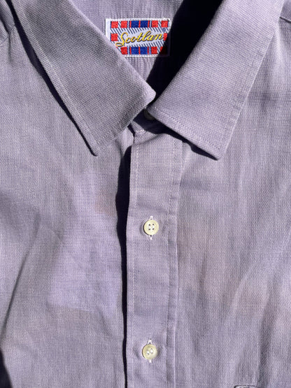 Camicia lilla + elastico arancione