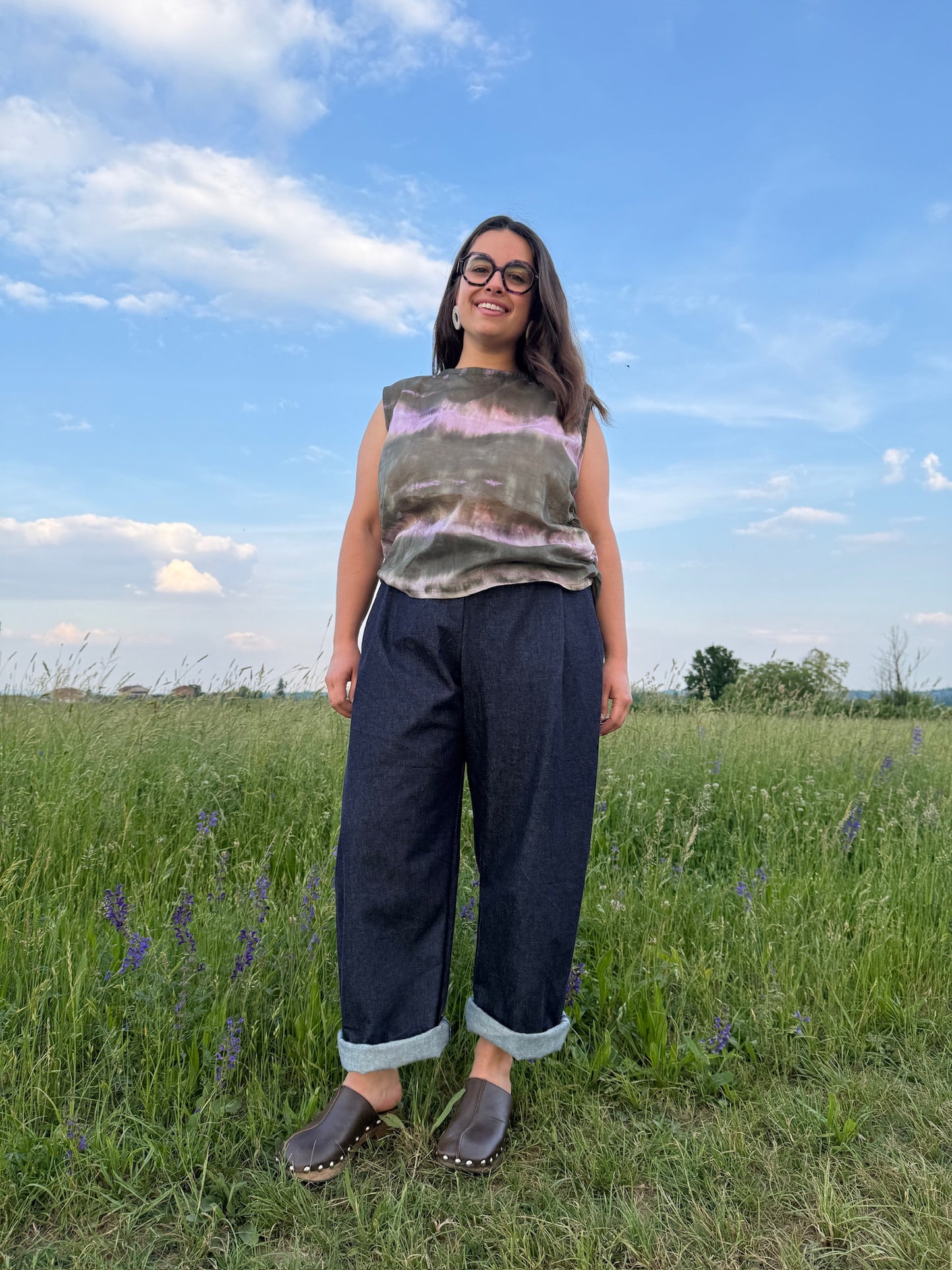 Pantaloni Goji tabacco