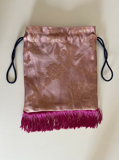 Borsetta a sacchetto con frange nr. 1