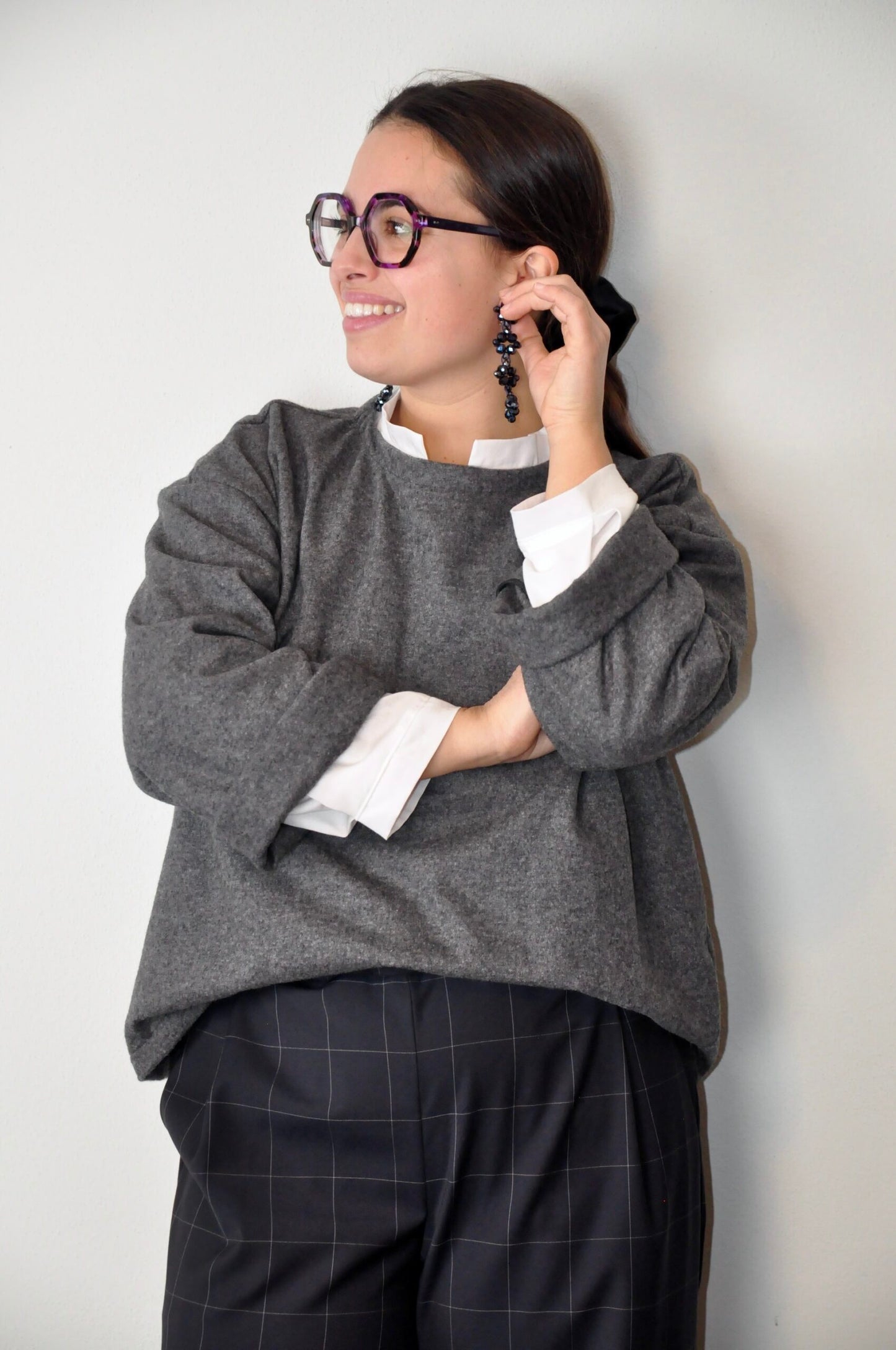 Maglione Brina lana/cachemire grigio