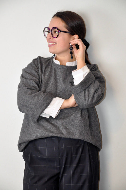 Maglione Brina lana/cachemire grigio
