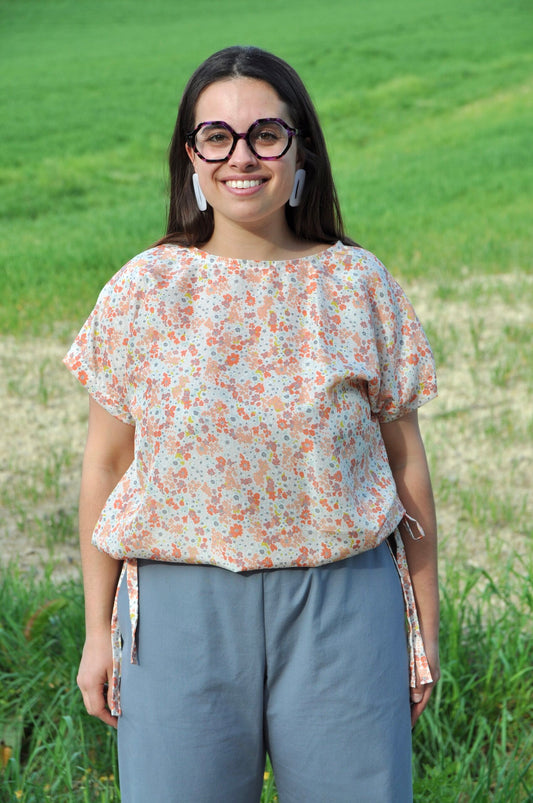 Blusa fiocchi fiori
