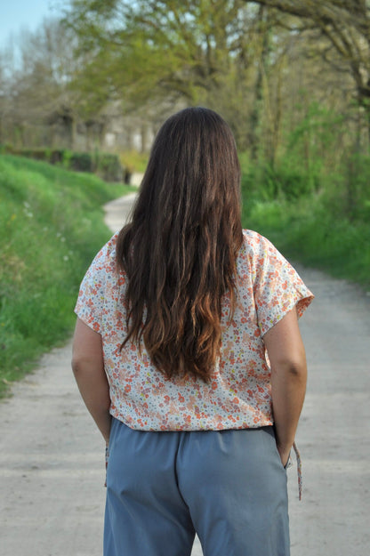 Blusa fiocchi fiori