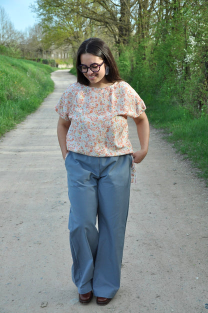 Blusa fiocchi fiori