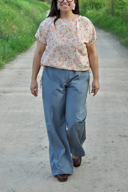 Blusa fiocchi fiori