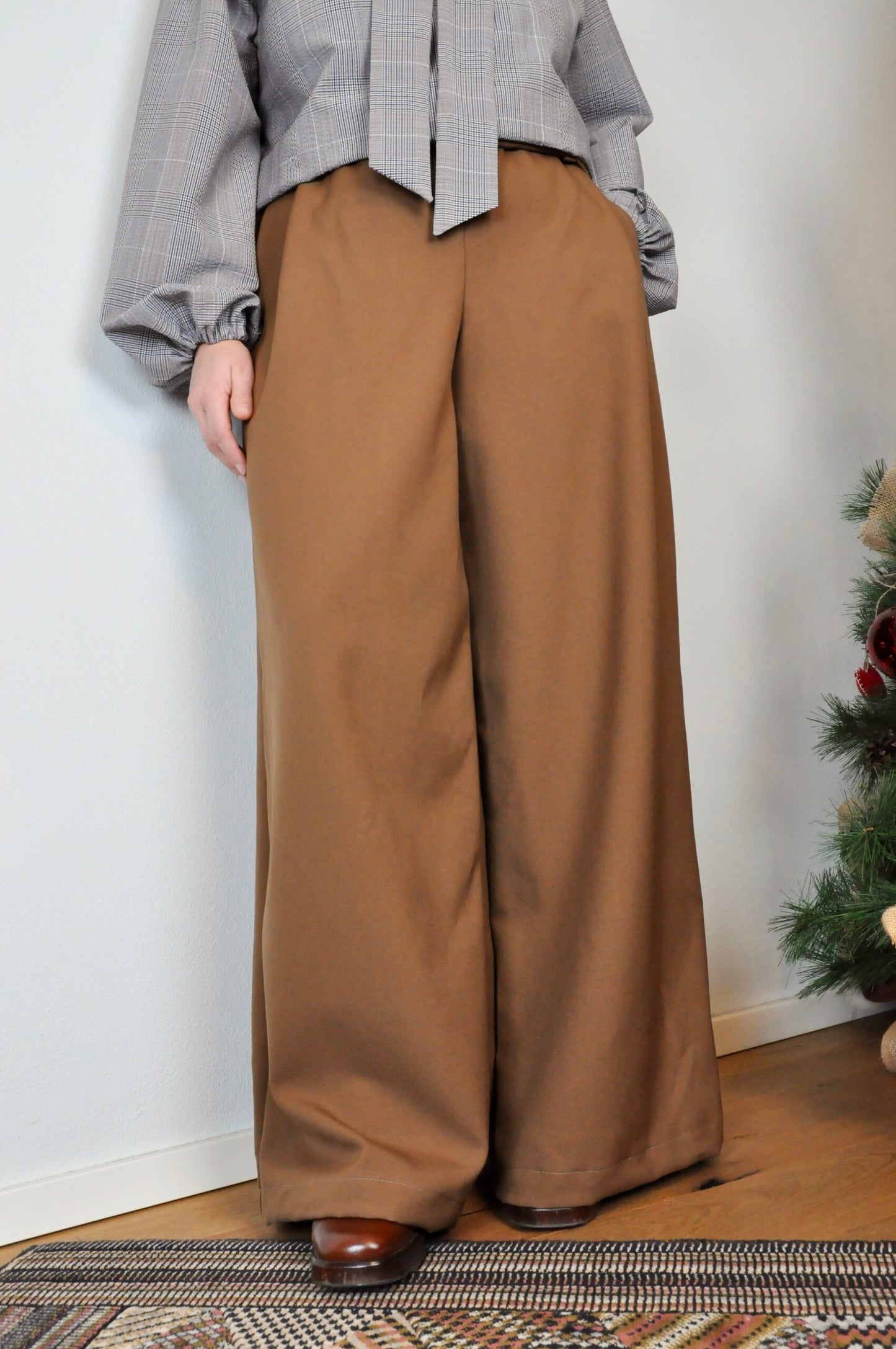 Pantaloni Evergreen lana marrone