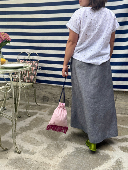 Maglia Basic sangallo a fiori