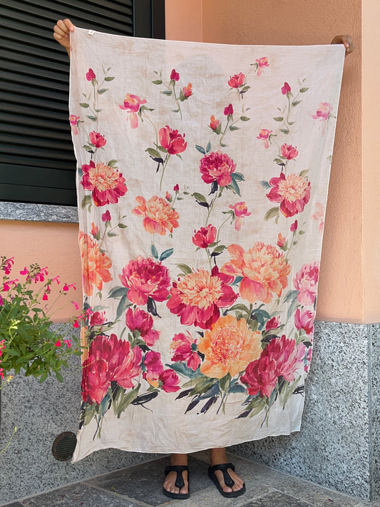 Pareo fantasia fiori