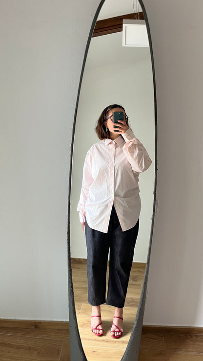 Camicia rosa + elastico rosso