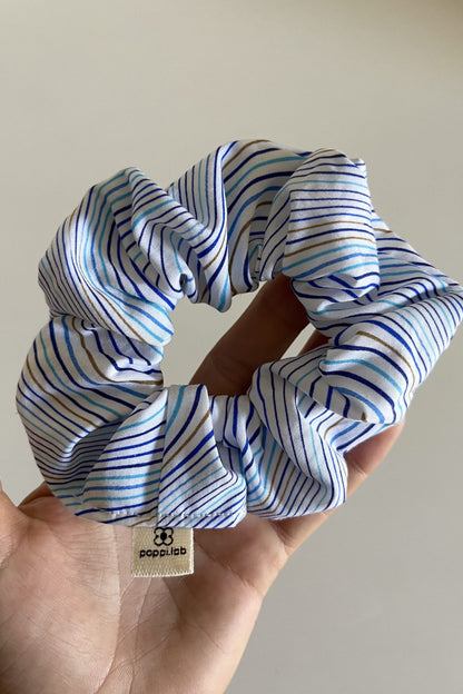 Scrunchie onde blu