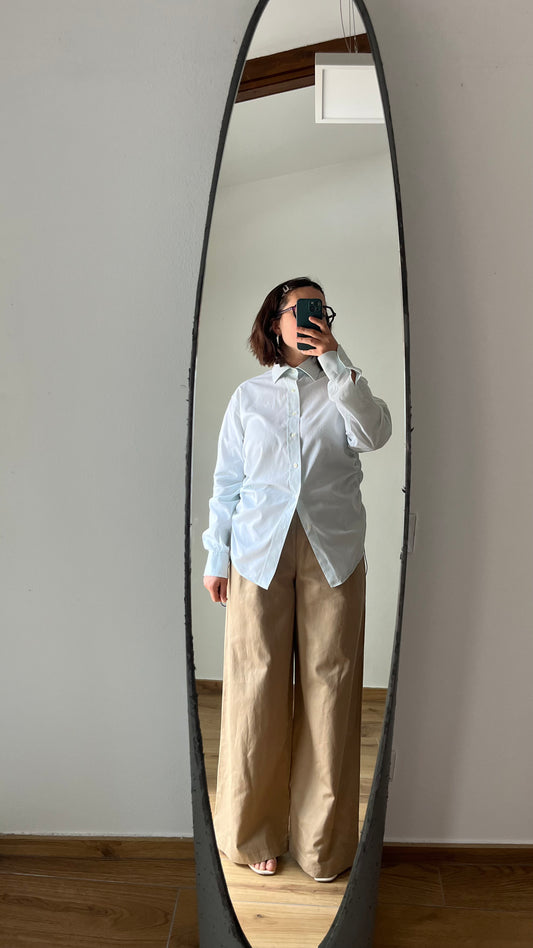 Camicia verde acqua + elastico blu