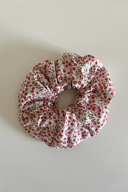 Scrunchie fiorellini rossi