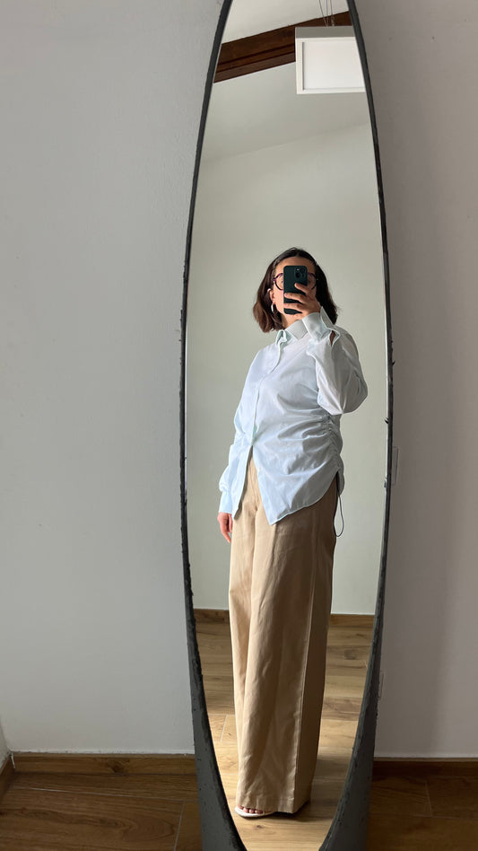 Camicia verde acqua + elastico blu