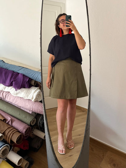 Maglia Basic bouclè blu