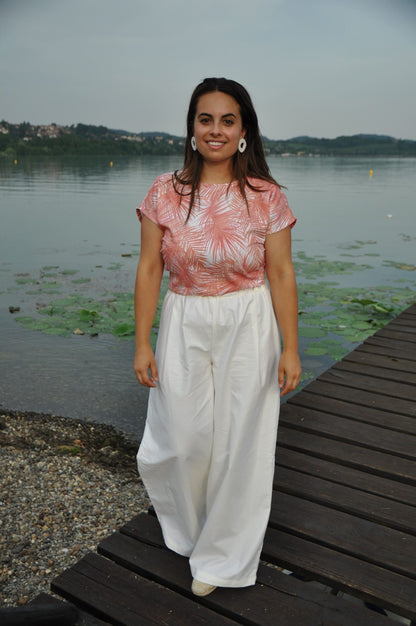 Maglia Nodo cotone palme