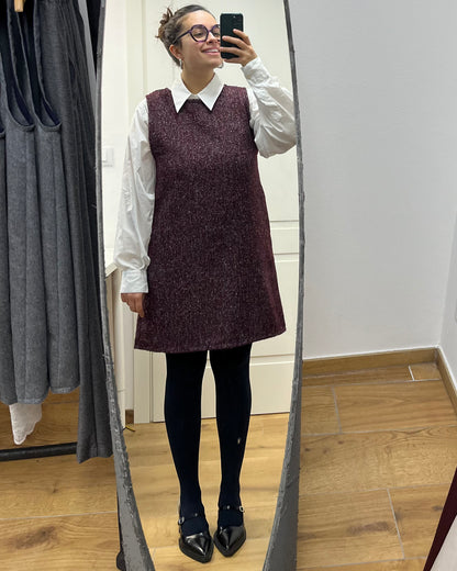 Scamiciato Twiggy bordeaux