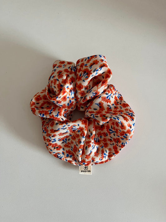 Scrunchie fiorellini arancioni