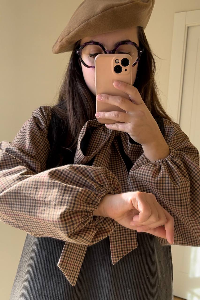 Blusa Ortensia quadretti